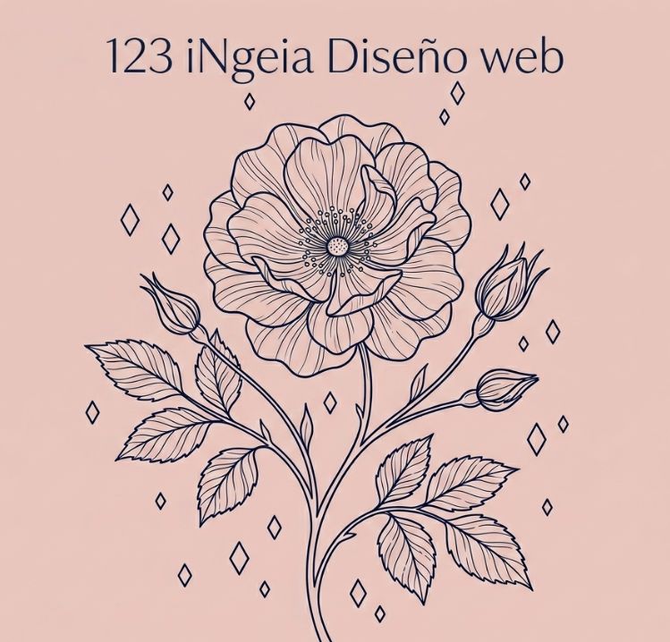 Diseño web en Valencia por 123Ingenia — ilustración botánica que representa webs que florecen y generan negocio